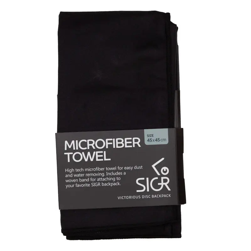 SIGR Microfiber Towel Black